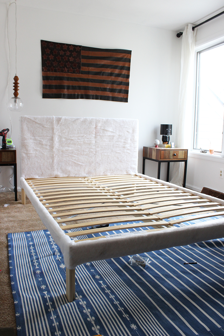 Ikea fabric 2024 bed frame
